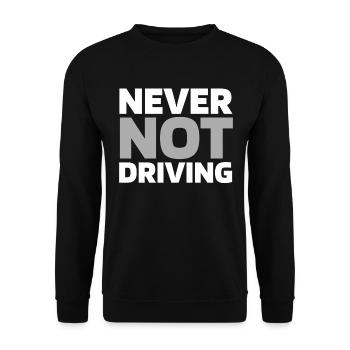 Train driver Train driver - Unisex Sweatshirt - black - Front - Alina (178cm) & Michal (187cm)