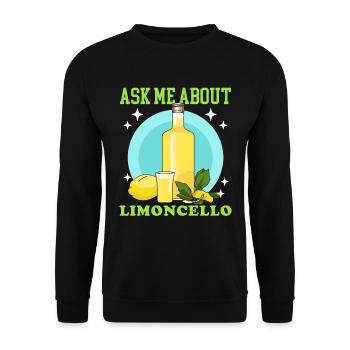 Liqueur de limoncello de citrons cadeau - Sweat-shirt Unisexe - noir - Devant - Alina (178cm) & Michal (187cm)