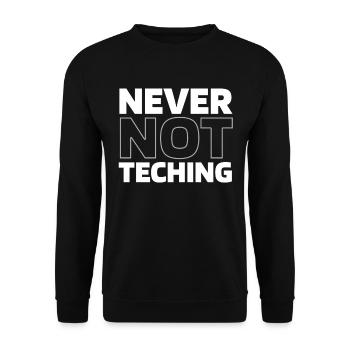 Enseignant Pédagogue - Sweat-shirt Unisexe - noir - Devant - Alina (178cm) & Michal (187cm)