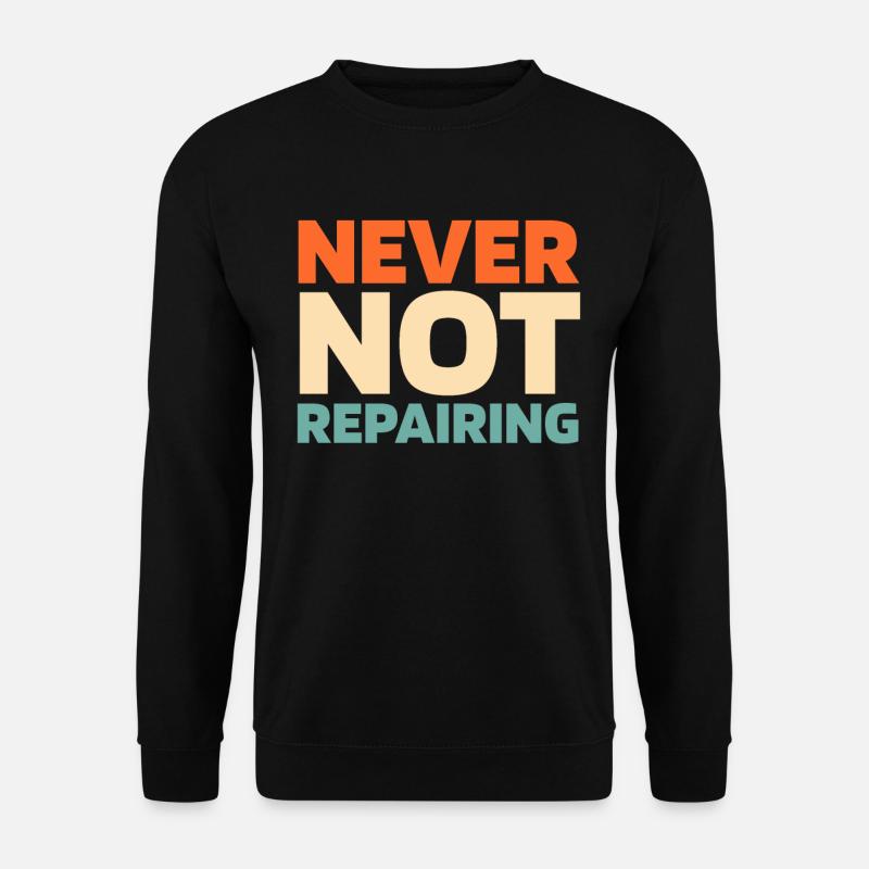Flugzeug Mechaniker - Unisex Pullover - Schwarz