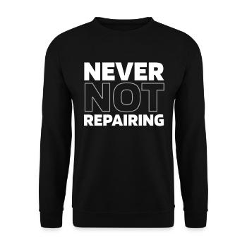 Mécanicien automobile - Sweat-shirt Unisexe - noir - Devant - Alina (178cm) & Michal (187cm)
