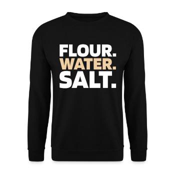 Pain au levain - Sweat-shirt Unisexe - noir - Devant - Alina (178cm) & Michal (187cm)