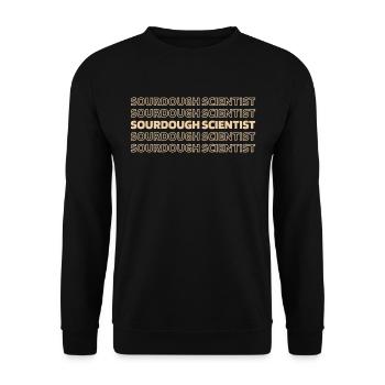 Sourdough bread - Unisex Sweatshirt - black - Front - Alina (178cm) & Michal (187cm)