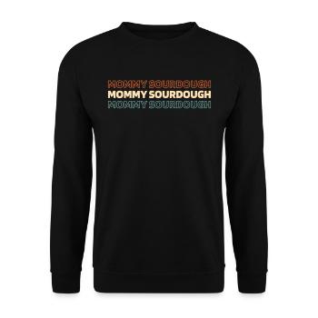 Sauerteig Brot - Unisex Pullover - Schwarz - Vorne - Alina (178cm) & Michal (187cm)