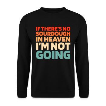 Sourdough bread - Unisex Sweatshirt - black - Front - Alina (178cm) & Michal (187cm)