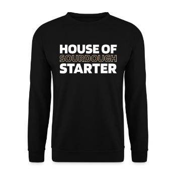 Sourdough bread - Unisex Sweatshirt - black - Front - Alina (178cm) & Michal (187cm)