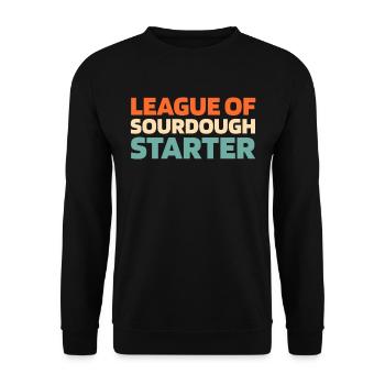 Pain au levain - Sweat-shirt Unisexe - noir - Devant - Alina (178cm) & Michal (187cm)