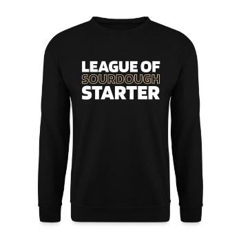 Sauerteig Brot - Unisex Pullover - Schwarz - Vorne - Alina (178cm) & Michal (187cm)