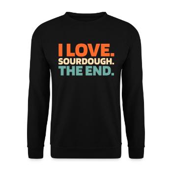 Pain au levain - Sweat-shirt Unisexe - noir - Devant - Alina (178cm) & Michal (187cm)