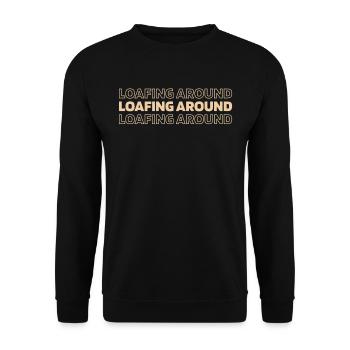 Pain au levain - Sweat-shirt Unisexe - noir - Devant - Alina (178cm) & Michal (187cm)