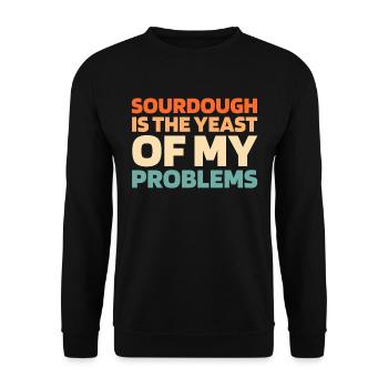 Pain au levain - Sweat-shirt Unisexe - noir - Devant - Alina (178cm) & Michal (187cm)