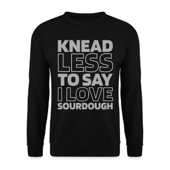Pain au levain - Sweat-shirt Unisexe - noir - Devant - Alina (178cm) & Michal (187cm)