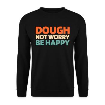 Pain au levain - Sweat-shirt Unisexe - noir - Devant - Alina (178cm) & Michal (187cm)
