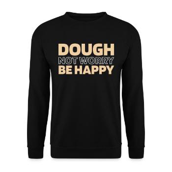 Sauerteig Brot - Unisex Pullover - Schwarz - Vorne - Alina (178cm) & Michal (187cm)