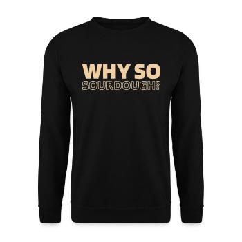 Pain au levain - Sweat-shirt Unisexe - noir - Devant - Alina (178cm) & Michal (187cm)