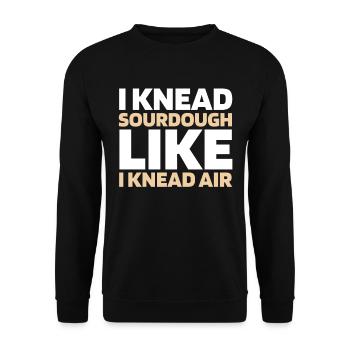 Pain au levain - Sweat-shirt Unisexe - noir - Devant - Alina (178cm) & Michal (187cm)