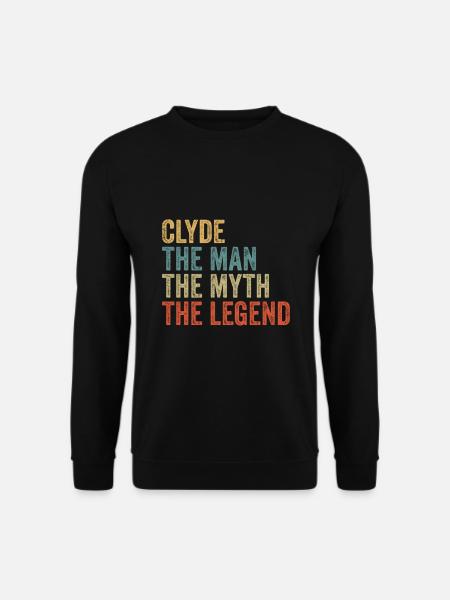 Clyde the man the myth - Unisex Sweatshirt - black
