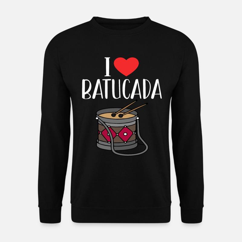 Batucada-Trommel-Humor - Unisex Pullover - Schwarz