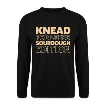 Pain au levain - Sweat-shirt Unisexe - noir - Devant - Alina (178cm) & Michal (187cm)