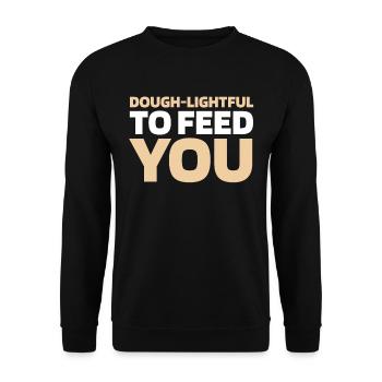 Sauerteig Brot - Unisex Pullover - Schwarz - Vorne - Alina (178cm) & Michal (187cm)