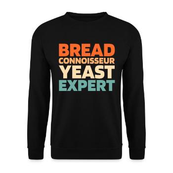 Pain au levain - Sweat-shirt Unisexe - noir - Devant - Alina (178cm) & Michal (187cm)
