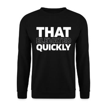 Elevator Elevator - Unisex Sweatshirt - black - Front - Alina (178cm) & Michal (187cm)