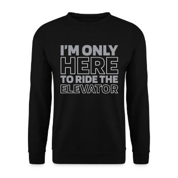 Elevator Elevator - Unisex Sweatshirt - black - Front - Alina (178cm) & Michal (187cm)
