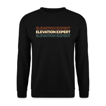 Fahrstuhl Aufzug - Unisex Pullover - Schwarz - Vorne - Alina (178cm) & Michal (187cm)
