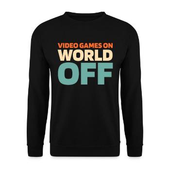Jeux vidéo de jeux de joueurs sur World Off - Sweat-shirt Unisexe - noir - Devant - Alina (178cm) & Michal (187cm)