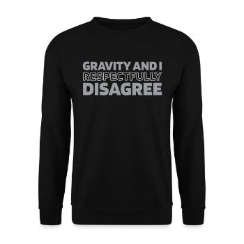 Fahrstuhl Aufzug - Unisex Pullover - Schwarz - Vorne - Alina (178cm) & Michal (187cm)