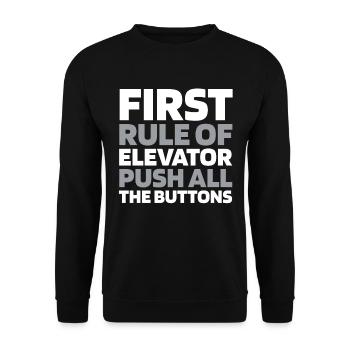 Elevator Elevator - Unisex Sweatshirt - black - Front - Alina (178cm) & Michal (187cm)
