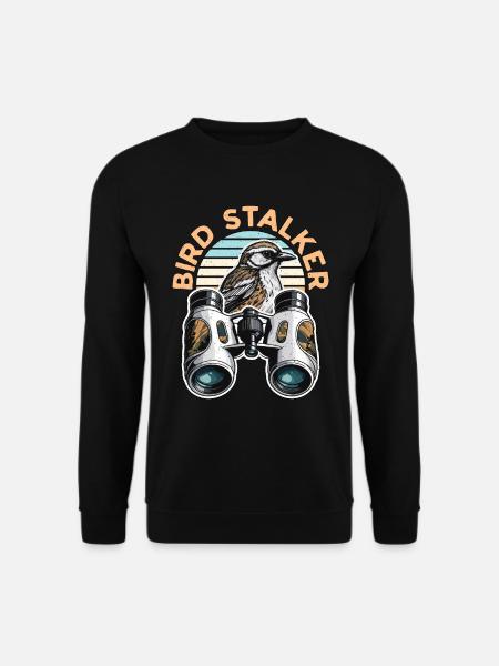 Birdwatching Bird Stalker Ornithology Birdwatcher - Unisex Pullover - Schwarz