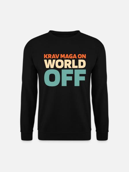Krav Maga Krav Maga On World Off - Unisex Pullover - Schwarz