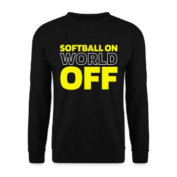 Softball Softball On World Off - Sweat-shirt Unisexe - noir - Devant - Alina (178cm) & Michal (187cm)