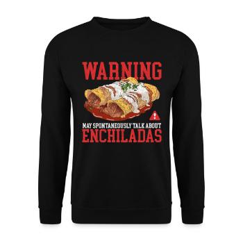 Enchilada Mexican Food Enchiladas Gift - Unisex Sweatshirt - black - Front - Alina (178cm) & Michal (187cm)