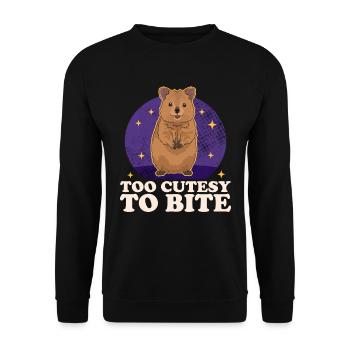 Quokka Kangourou Quokkas Cadeau - Sweat-shirt Unisexe - noir - Devant - Alina (178cm) & Michal (187cm)