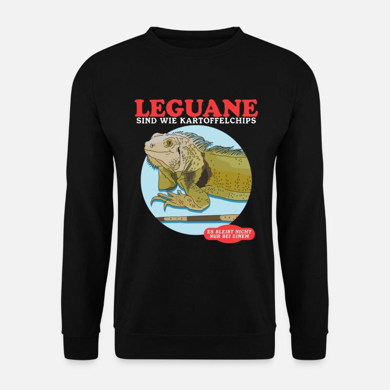 Iguana Reptile Lizard Iguanas Gift - Unisex Sweatshirt - black