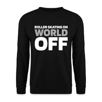 Rollschuhe Rollschuhlaufen - Unisex Pullover - Schwarz - Vorne - Alina (178cm) & Michal (187cm)
