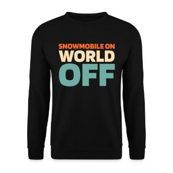 Snowmobile Snowmobile - Unisex Sweatshirt - black - Front - Alina (178cm) & Michal (187cm)