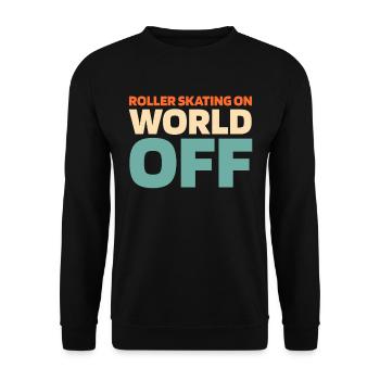 Rollschuhe Rollschuhlaufen - Unisex Pullover - Schwarz - Vorne - Alina (178cm) & Michal (187cm)