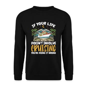 Cruise - Unisex Sweatshirt - black - Front - Alina (178cm) & Michal (187cm)