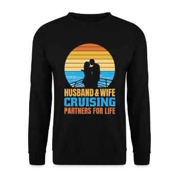Cruise - Unisex Sweatshirt - black - Front - Alina (178cm) & Michal (187cm)