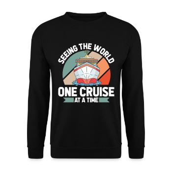 Cruise - Unisex Sweatshirt - black - Front - Alina (178cm) & Michal (187cm)