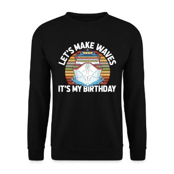 Croisière d’anniversaire à Kreuzfahrt - Sweat-shirt Unisexe - noir - Devant - Alina (178cm) & Michal (187cm)