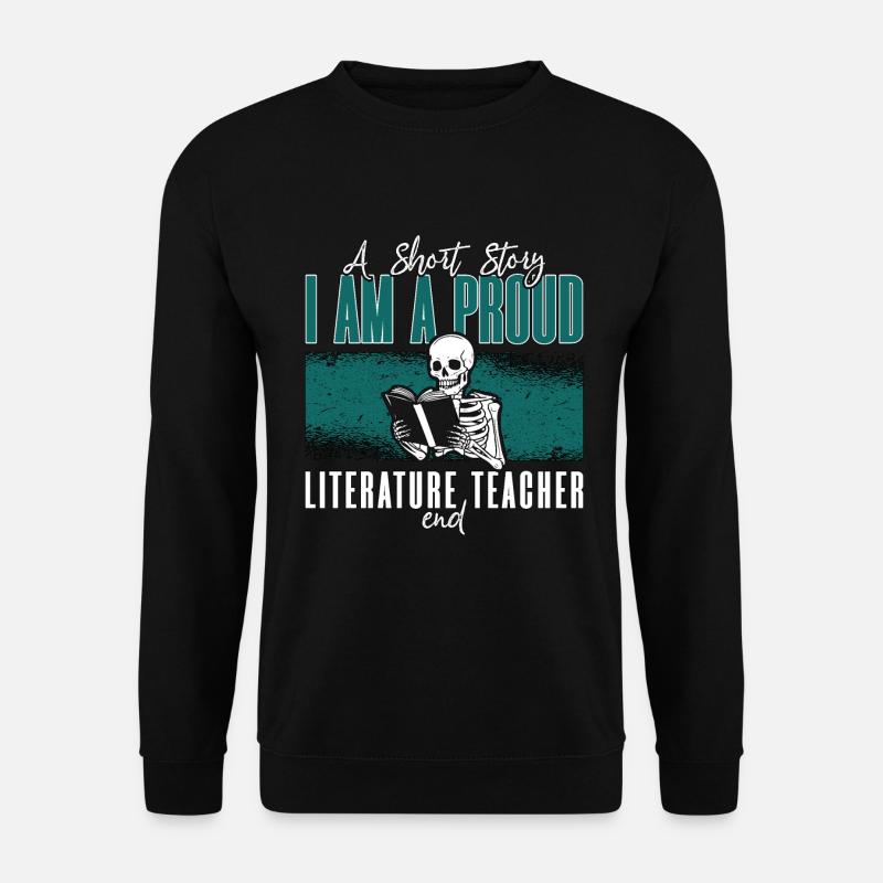 Literature Teacher A Short Story I Am A Librarian - Unisex Pullover - Schwarz