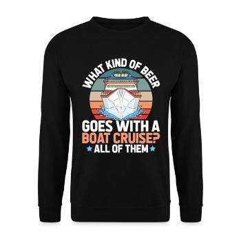 Cruise - Unisex Sweatshirt - black - Front - Alina (178cm) & Michal (187cm)