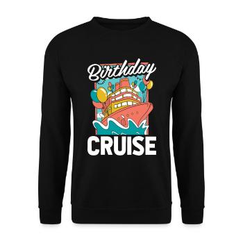 Croisière d’anniversaire à Kreuzfahrt - Sweat-shirt Unisexe - noir - Devant - Alina (178cm) & Michal (187cm)