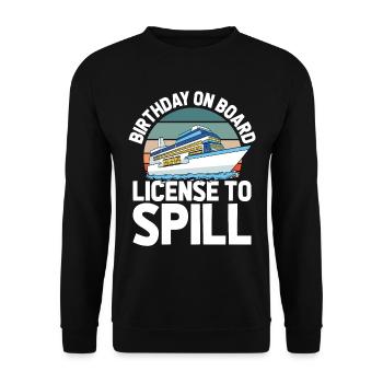 Kreuzfahrt Birthday Cruise - Unisex Pullover - Schwarz - Vorne - Alina (178cm) & Michal (187cm)