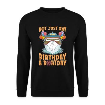 Kreuzfahrt Birthday Cruise - Unisex Pullover - Schwarz - Vorne - Alina (178cm) & Michal (187cm)