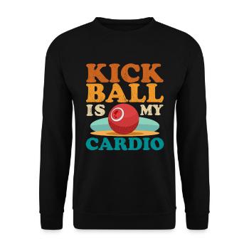 Kickball Kickballer Kickball Joueur de Kickball Cadeau - Sweat-shirt Unisexe - noir - Devant - Alina (178cm) & Michal (187cm)